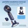 NEW 5 Speed Handheld Mini Fan & Sucker Foldable Portable Neck Hanging Rechargeable Fan Display For Desk Bathroom Gym Home Office