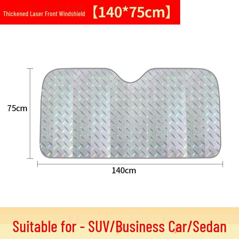 Car Windshield Sunshade with Heat Insulation Laser Protection