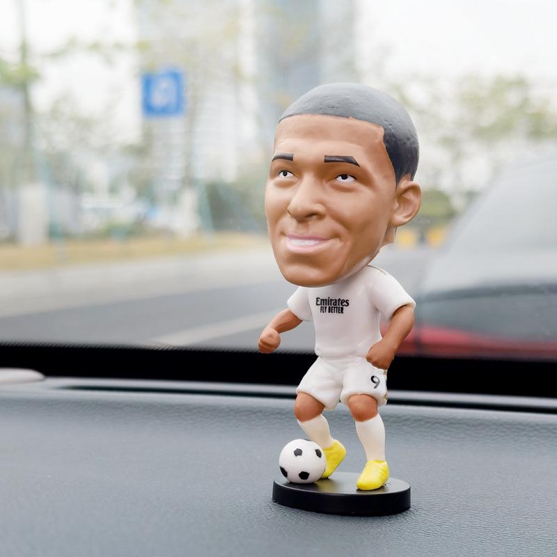 CR7 & Neymar Bobblehead Doll - Football Star Car Ornament Gift for Boys