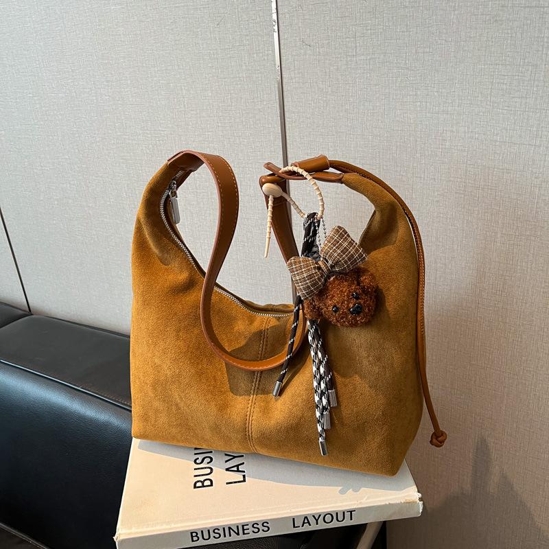 Retro Style Bag Women's New Trendy Casual Versatile High Sense Large Capacity Armpit Crossbody Dumpling Bag