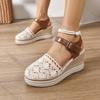 Fashion Comemore Women Sandals 2025 Summer New Fashion Mesh Wedge Heeledd Sandal Casual Espadrilles Fashion Platform Sandalias Femininos