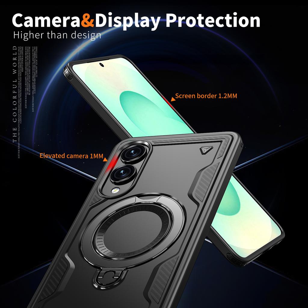 Phone Case for Samsung Galaxy S25 FE A17 5G S24 S23 Ultra S22 Plus A56 A36 A16 A55 A35 A15 Shockproof Stand Holder Cover