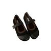 Popular Soft-soled Ugly Cute Boken Shoes 2025 New Spring and Summer Shallow Mouth Flat-soled Single Shoes Women's Versatile Mary Jane Shoes