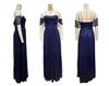 2026 Europe & America Strapless Sequin Evening Gown with Slit and Flowing Skirt