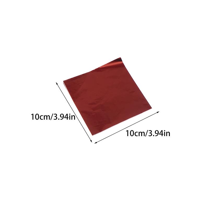 100 ks Kávové hliníkové fólie Obalový papír Svatba Balení čokolády Gripové papírové listy Svatba Párty Balení cukroví