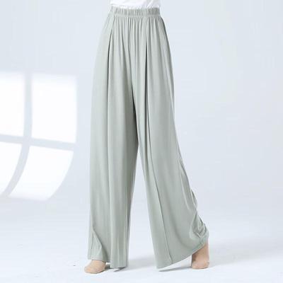 WEZHO Modern Dance High-Waist Wide-Leg Practice Pants