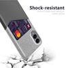 For Samsung Galaxy S25 Edge Case PU Leather Cloth Texture Hard PC Phone Cover with Card Holder
