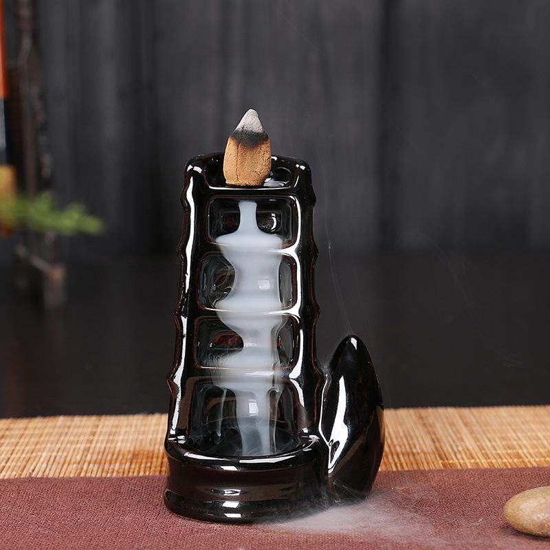 Buddha Hand Ceramic Backflow Incense Burner Aromatherapy Ornament