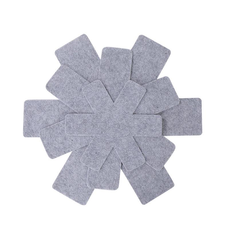 

3 шт. фетровые протекторы для кастрюль, антипригарные разделители, предотвращающие появление царапин, отдельные защитные поверхности для кухонной посуды, кухонные принадлежности L