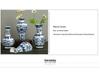 Mini Celadon Blue & White Porcelain Wall Vase: Small Hydroponic Flower Holder Ornament