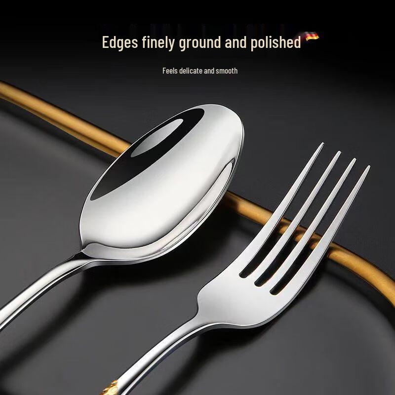 Zhaoran Gold Stainless Steel Cutlery Set