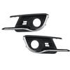 Front Bumper Fog Light Cover With Chrome Trim Strip For Suzuki Ciaz 2015-2017 Car Fog Lamp Grille Bezel-A74F