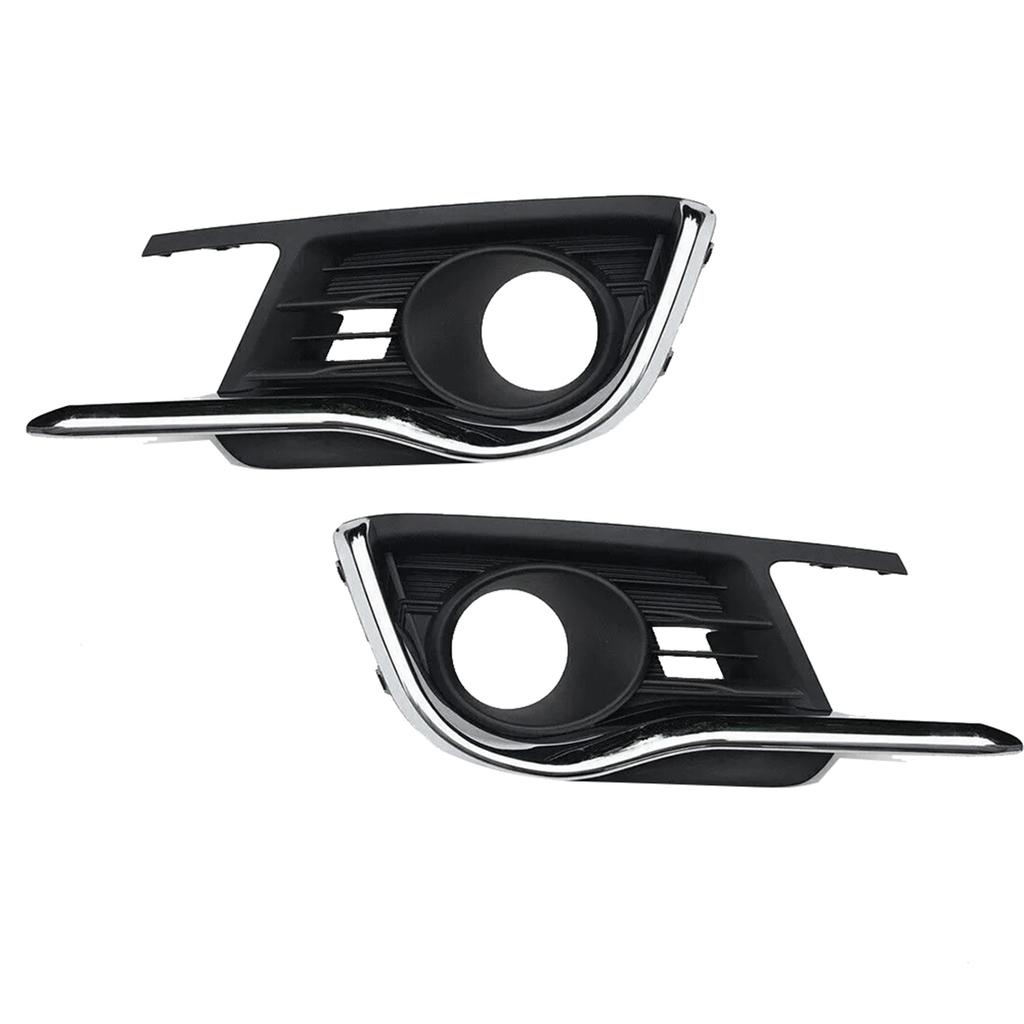 Front Bumper Fog Light Cover With Chrome Trim Strip For Suzuki Ciaz 2015-2017 Car Fog Lamp Grille Bezel-A74F