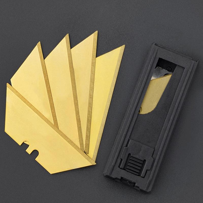 Utility Knifes Replacement Blades,  Spare Blade Pack with Utility Knife Included(10 Pack)