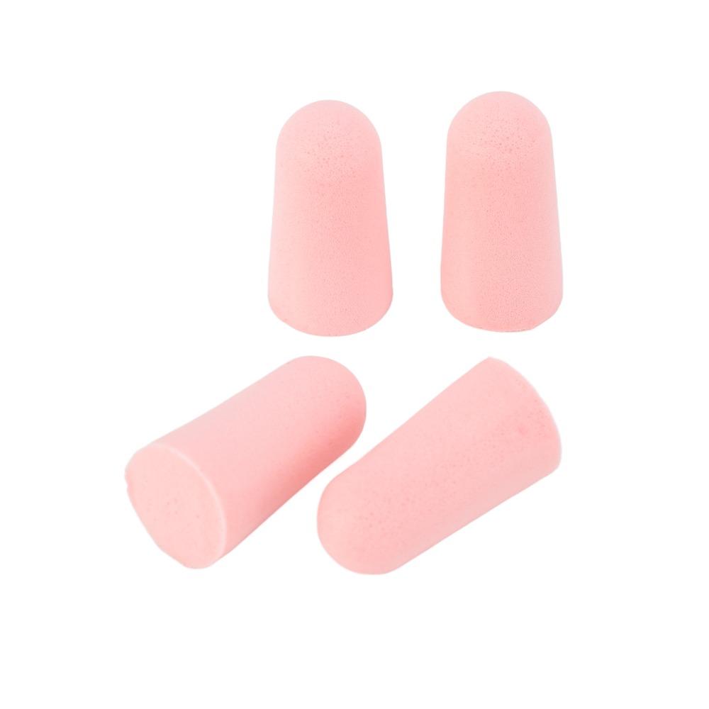 120Pcs Pink Slow Rebound Foam Ear Plugs Slow Rebound Sponge 2.5*1.3cm Pink Sound Insulation Ear Protectors