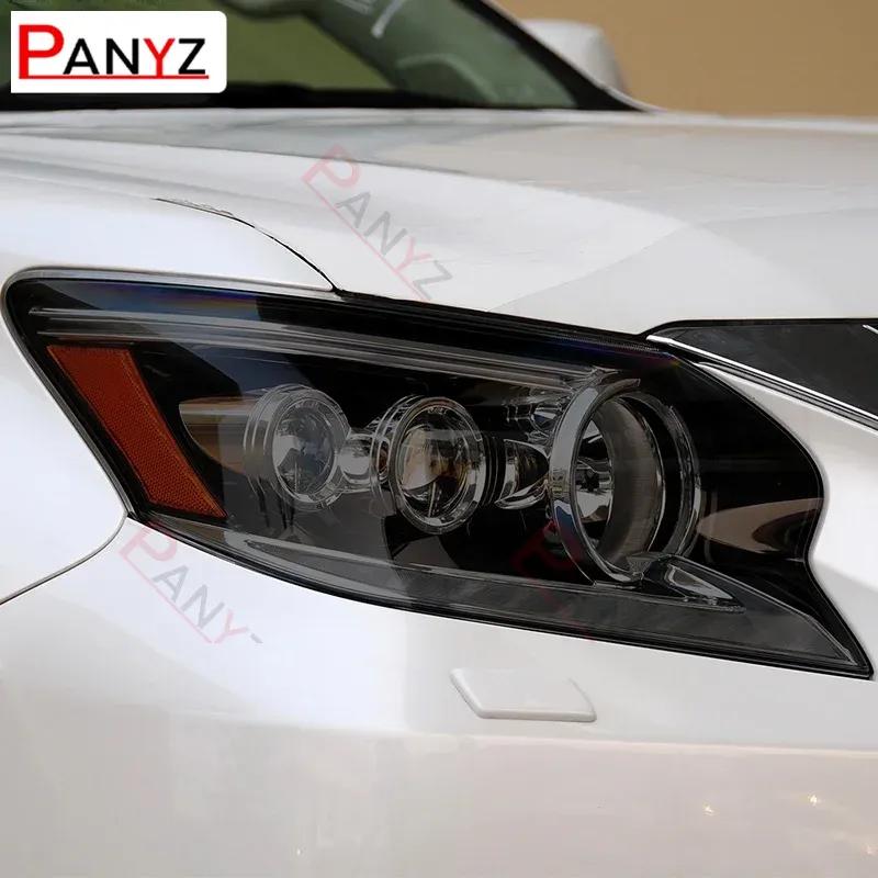 For Lexus GX GX460 2014- Car Headlight Protective Film Front Light Transparent Smoked Black TPU Protective
