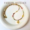 Honey 2025 Autumn/Winter Long Sweater Necklace with Natural Stone Beads - Versatile Women's Style