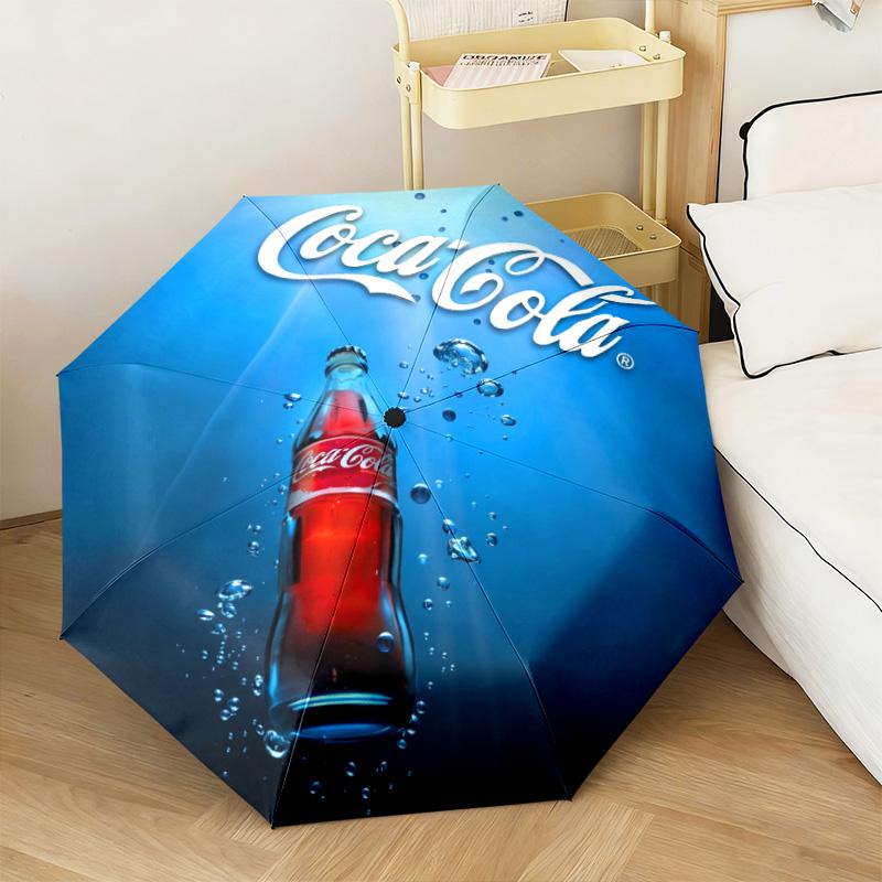 Christmas Gift Halloween Theme Bear Truck Coca Cola umbrella is suitable for all seasons, including home travel and outdoor activities Y13