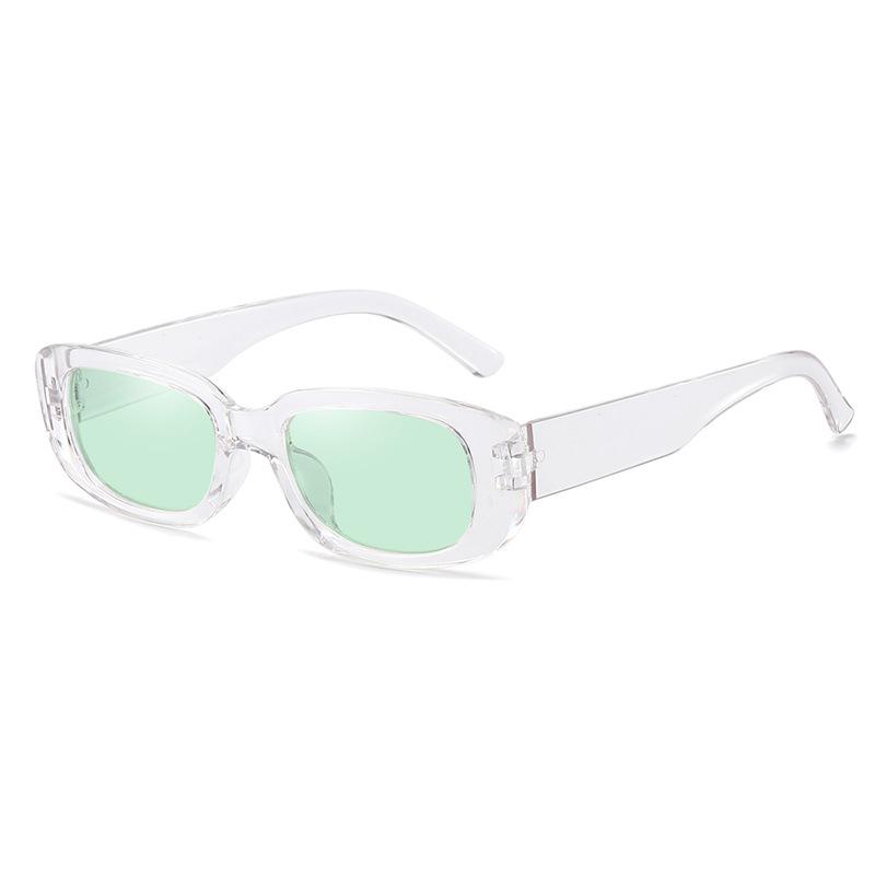 JYL Retro Small Square Sunglasses UV400 Unisex Trendy Popular Rectangle / aspicA
