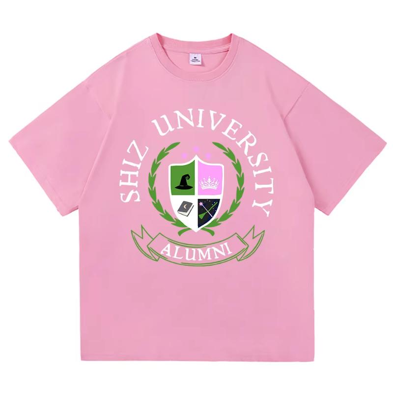 Shiz University Tričko Móda Dámské Estetické Film Zlá Tričko Unisex Vysoce Kvalitní Ležérní Elphaba Glinda Bavlněná Trička