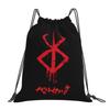 Custom Anime Pattern Drawstring Backpack Lightweight Foldable Sports Gym Bag Water Resistant String Sackpack for Training