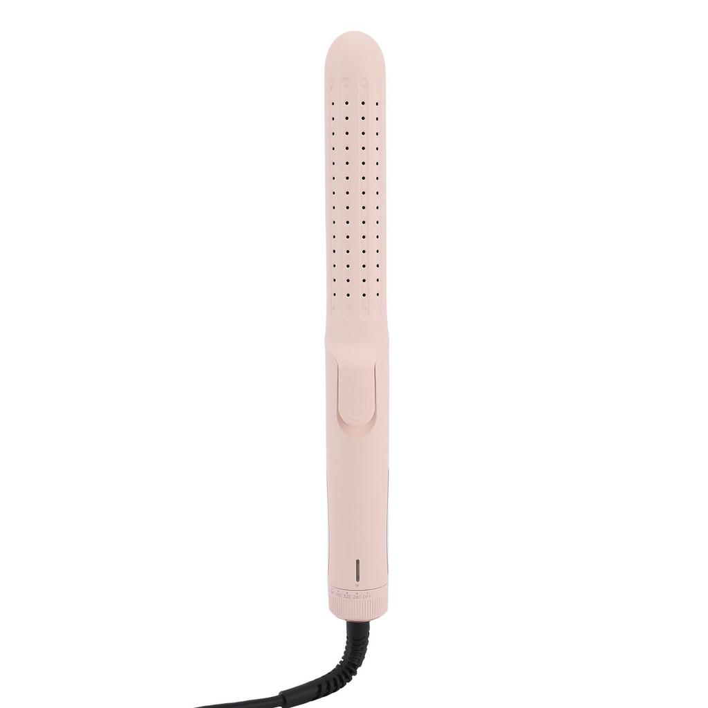 Hair Curler Straightener with Cooling Air Vents 2 in 1 Curling Wand Styling Iron Adjustable Temperature Extended Plate