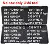 041-060 Ingen låda Lishi 2-i-1-verktyg HU100(10) HU101 HU100R HU162T(nio) HU39 HON58R HON66 HON70 HYN11 HY15 HYN7R HY16 HY20 HY20R HY22