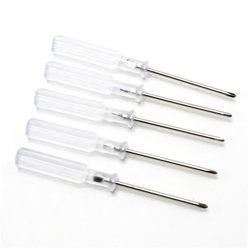 Crystal Clear Phillips Screwdriver 2.0 - Transparent Handle, Ideal for Repair and Toy Gift.