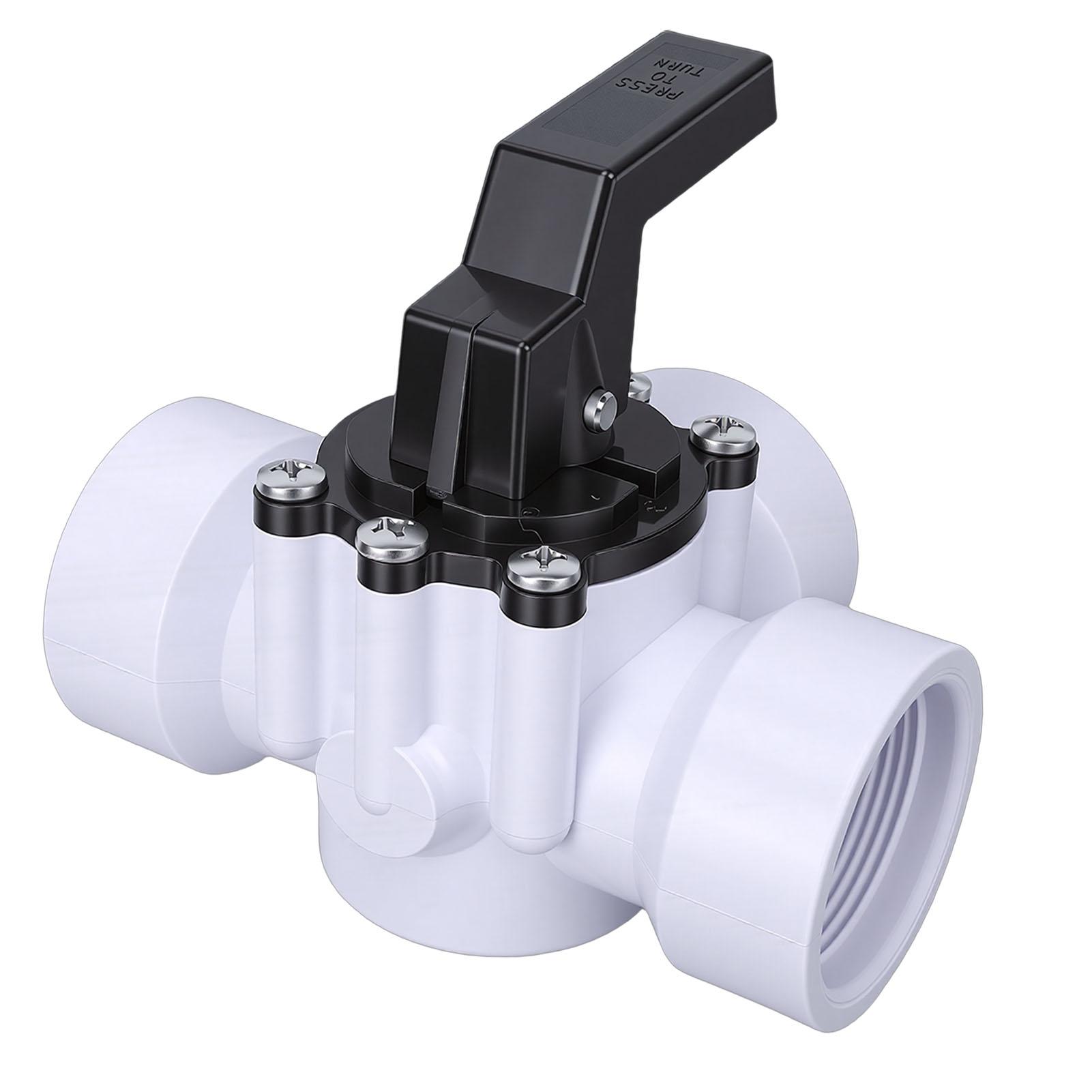 Fishine Unisex Kids Swimming Pool Diverter Valve 1 1 2 Inch 3 Way Replacement Slip Valve For Pools Spas Sturdy Construction