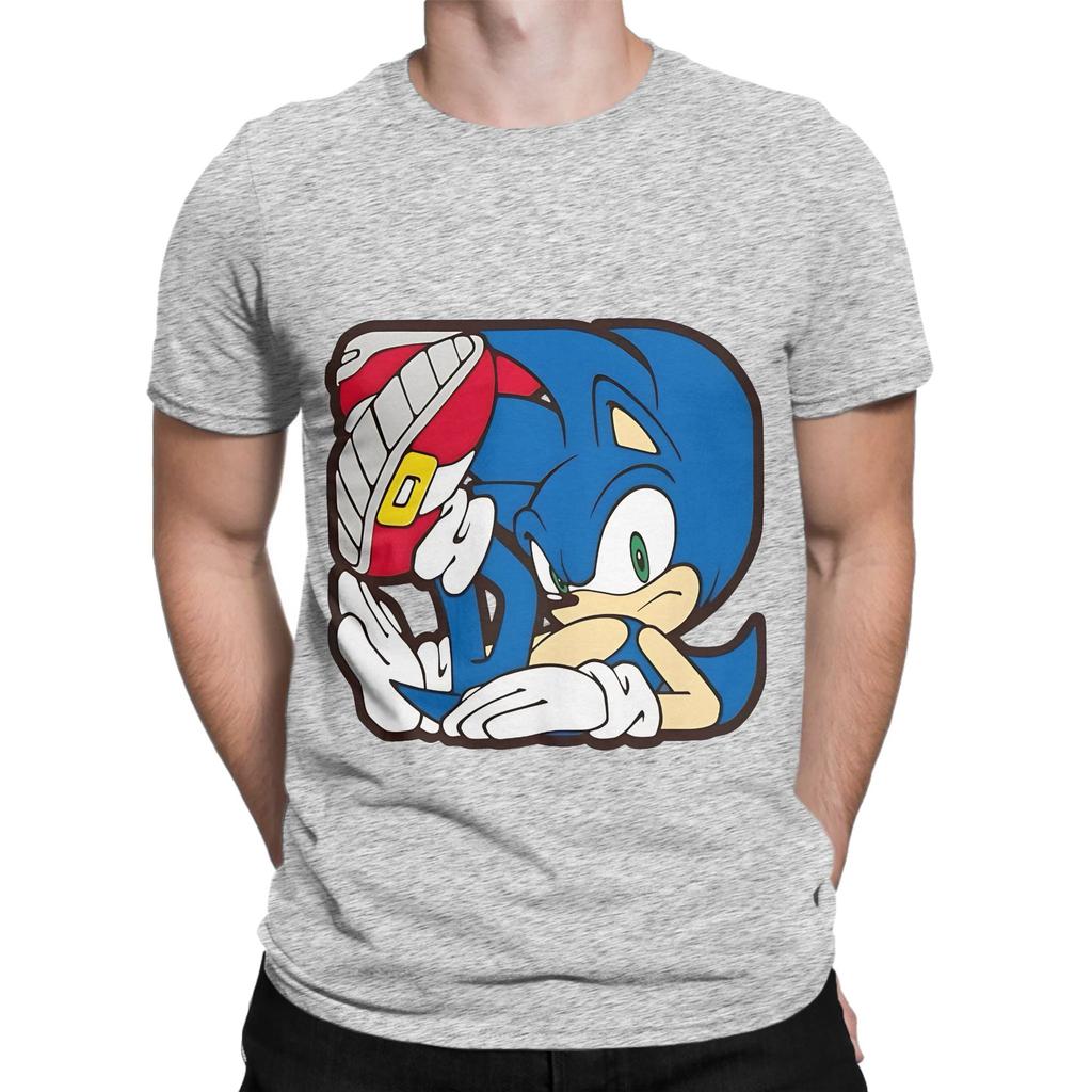 The blue hedgehog Novelty 100 Cotton TShirt sSonic the Hedgehog Tees Tops For Unisex