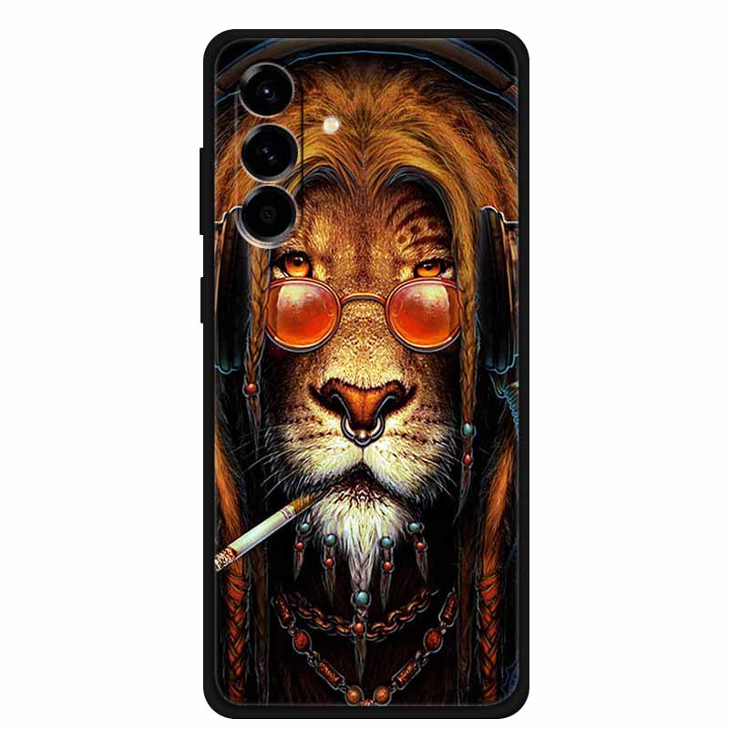 For Samsung Galaxy S25 FE 5G Case Soft Silicone TPU Black Phone Cover For Galaxy S25 FE 5G Protective Cartoon Bumper Coque S25FE