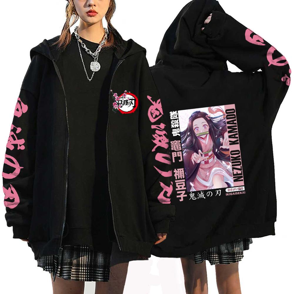 Devil Killer Anime Zipper Hoodie Cute Printed Hoodie Men's and Women's Sportswear Harajuku Unisex Street Zipper Jacket