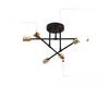 Industrial Style Multi-Head Branch Chandelier for Living Room and Bedroom
