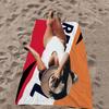 R-Repsol Retro Microfiber Printed Beach Towel Mountain Climbing Yoga Beach Swimming Running Absorbent Soft Towel