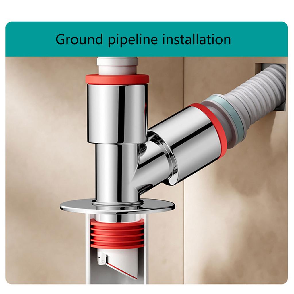Universals Pipe Drainpipe Connector Washing Machine Floor Drain Adapter Sewer Elbow Pipe Tees Joint Elbow Pipe Connector