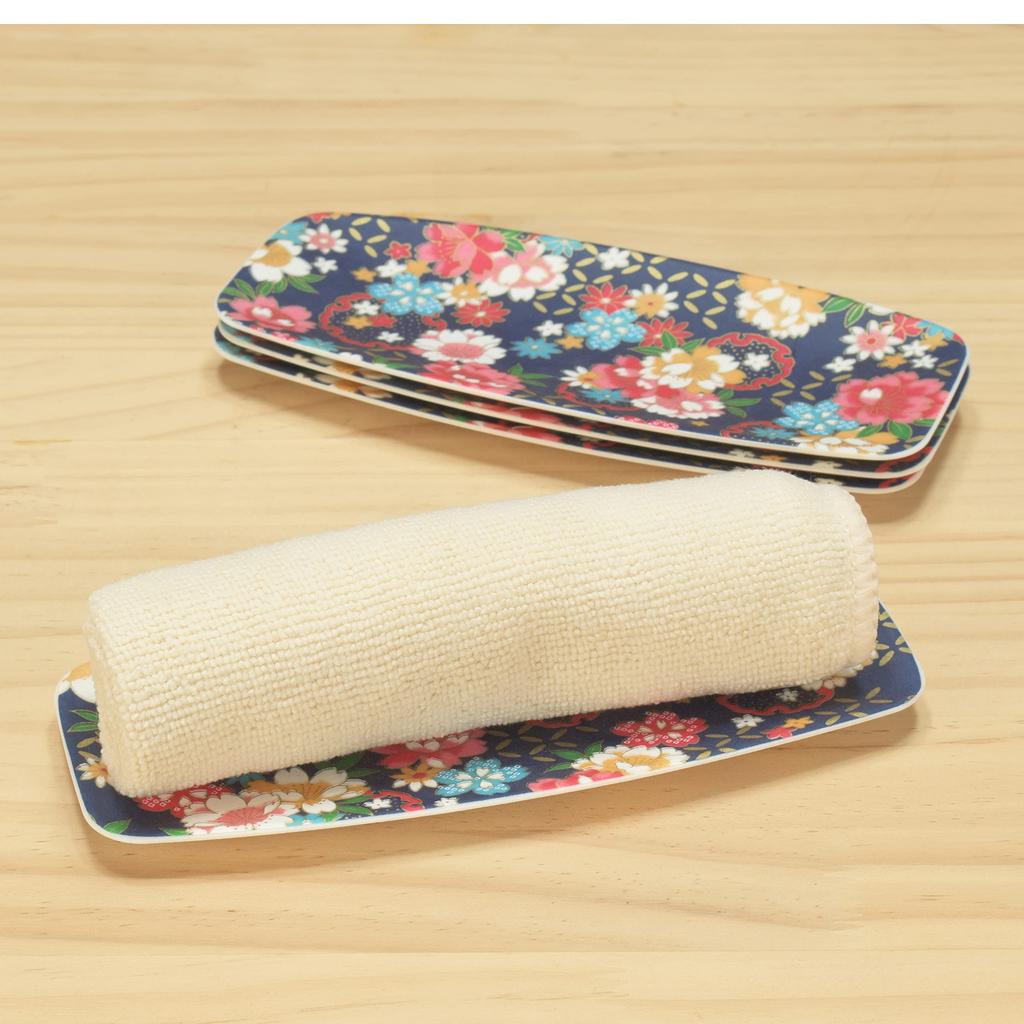 Yuzen Washi Handtuchschale mit Kirschblüten- und Pfingstrosen-Schälchen Spülmaschinenfest Stilvolles Japanisches Stift-Handtuch Kommerzielle Spülmaschine Hergestellt von Tatsunosuke