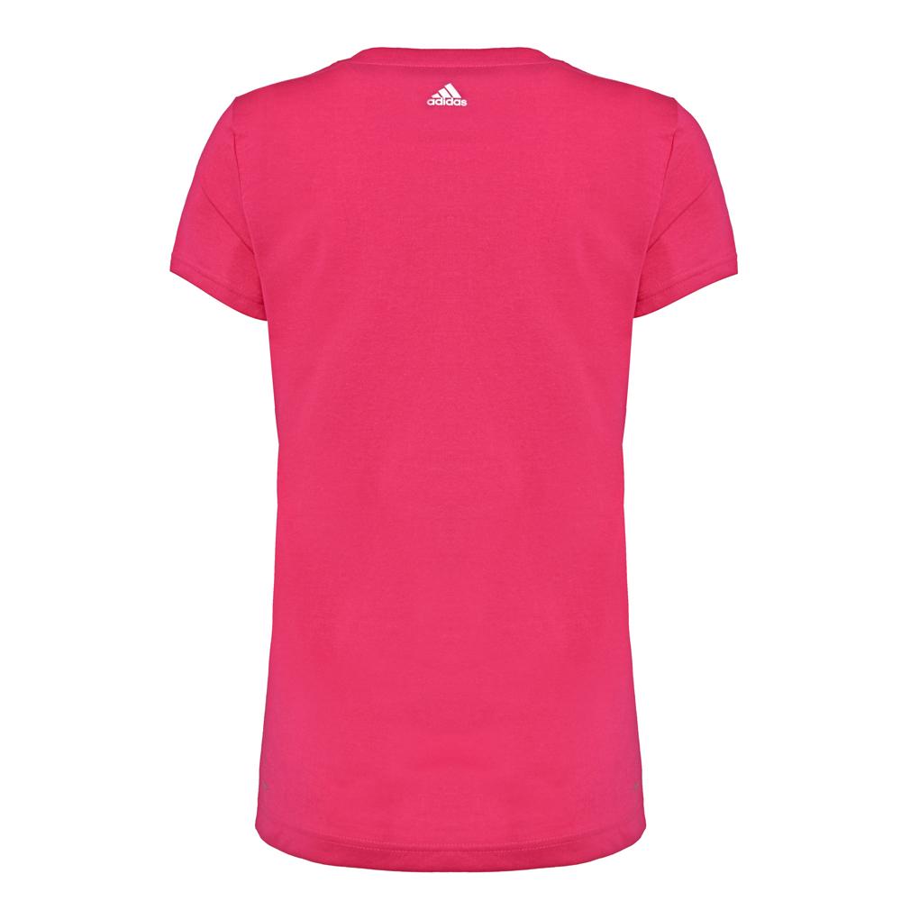 adidas Logo Print Outdoor Casual Sport Rundhals Kurzarm T-Shirt Damen T-Shirts Rot AP5907