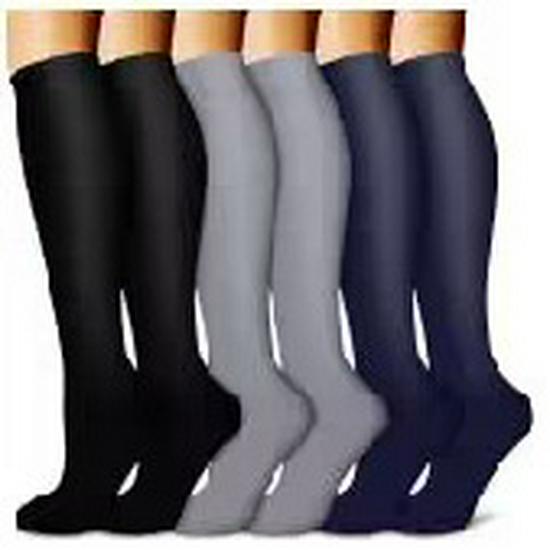 Unisex Cross-Border Compression Socks - Perfect for Sports, Running, Yoga; Knee-High, Calf-Length; Leg Slimming.