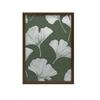 Minimalistyczny Plakat Liści Ginkgo Biloba Minimalistyczny Plakat Liści Ginkgo Biloba, 50X70 Cm, Rama Aluminiowa Czarna, Papier Matowy 230 Gsm
