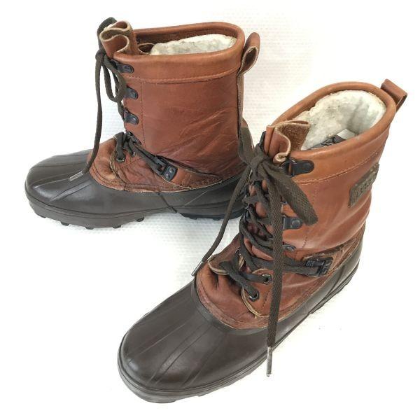 

80s-90s Canada SOREL Leather Snow Boots Brown 9 / 26.5-27.0 Vintage