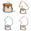 Cartoon Anime Canvas Bag With Contrast Color Design For Daily Casual Use