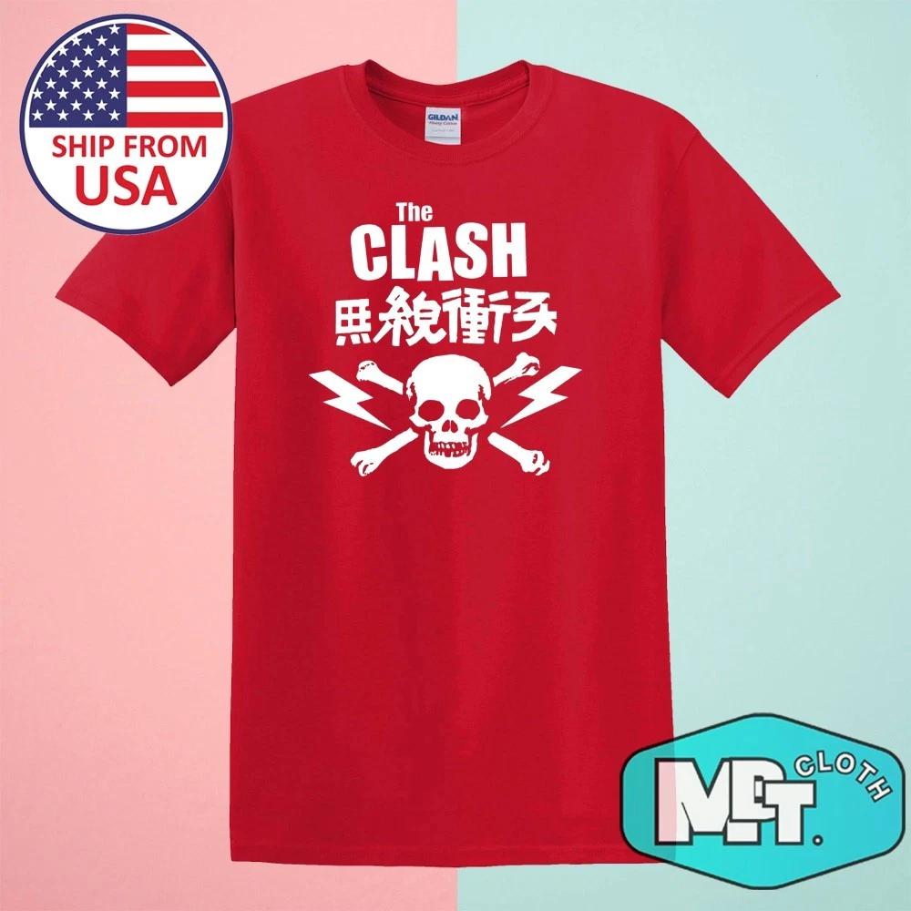 The Clash Skull Men s Red Size S-5XL M