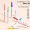 81 Colors Brush Tip Acrylic Markers Set, Assorted Colors, Perfect for Art and Craft Supplies Wood Stone Canvas Glass