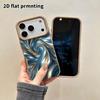 Phone Case: 2D Flat Lambskin Suitable for iPhone 18 17 16 15 14 13 Pro Film Protective Case, Pink Mirror Metal, Christmas and Halloween Gift