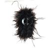 High-End Ostrich Feather Triangle Hair Clip - Elegant Hair Accessory