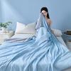 Cool Silk Summer Quilt: Air Conditioning-Ready, Ice Silk, Machine Washable, Solid Color Throw Blanket