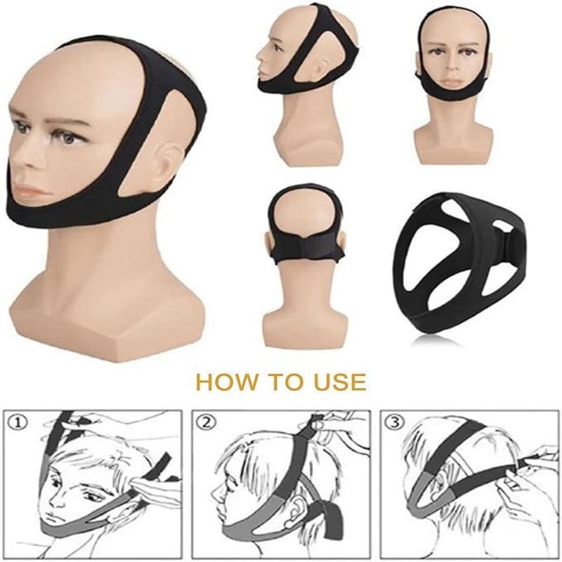 Anti Snoring Device Anti-Slip Adjustable Anti Snoring Chin Strap,Snoring Reduction Stop Snoring Device Snoring Solution