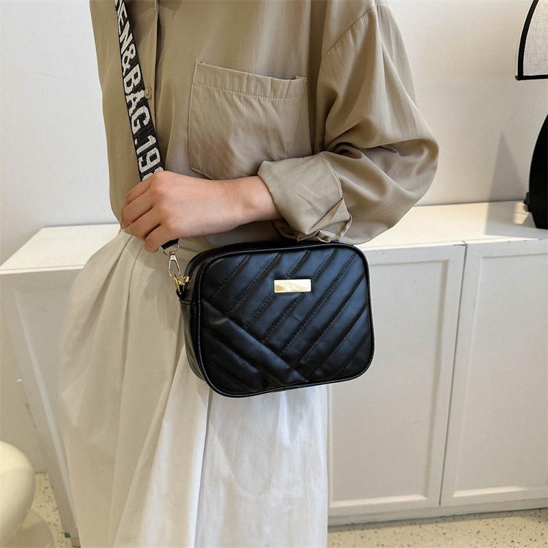 Stylish Small Square Bag For Women In Black White Purple Brown Perfect For Casual Commuting