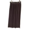 Hermes 21AW Brown Leather Belt Pleated Long Skirt Skirt 34 BrownUsed