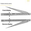 Dual Scale Metric And Imperial Stainless Steel Taper Gauge For Narrow Gap Depth Diameter Measurement